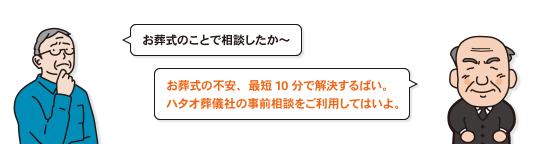 お葬式のこと相談したか